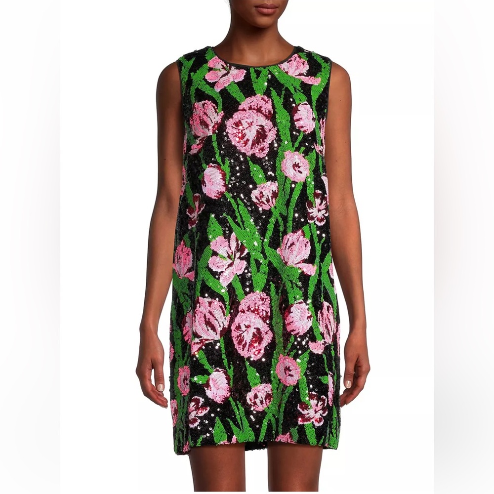 NWT Axlee Floral Sequin Dress